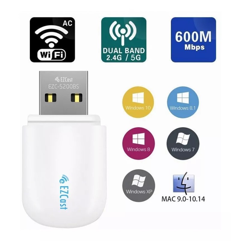 Best Tarjeta Inalámbrica 5g De Doble Banda Bluetooth 600m 2