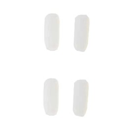 PERFFITT Replacement Silicon Rubber Nose Pads Pieces for fit IC! IC Berlin Eye Prescription Glass Eyeglasses Frames (Milky White - 2 Pairs)