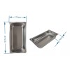 Gal 3 Insertos Contenedores De Acero Inoxidable 32.5x17.5 Bufet