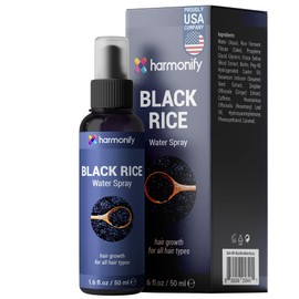 HARMONIFY Korean Cosmetic Black Rice Water Spray for Men and Women, Hair Loss & Growth, Fermented Black Rice, Vegan Rice Serum, Non-Greasy Hair Care Products, 3,38 fl.oz