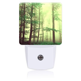 BLYKVGHQ Misty Forest Night Light,Plug into Wall with Dusk to Dawn Light Sensors,LED Nightlights for Bedroom,Bathroom,Kitchen,Hallway,Room Decor for Boys Girls Women Men