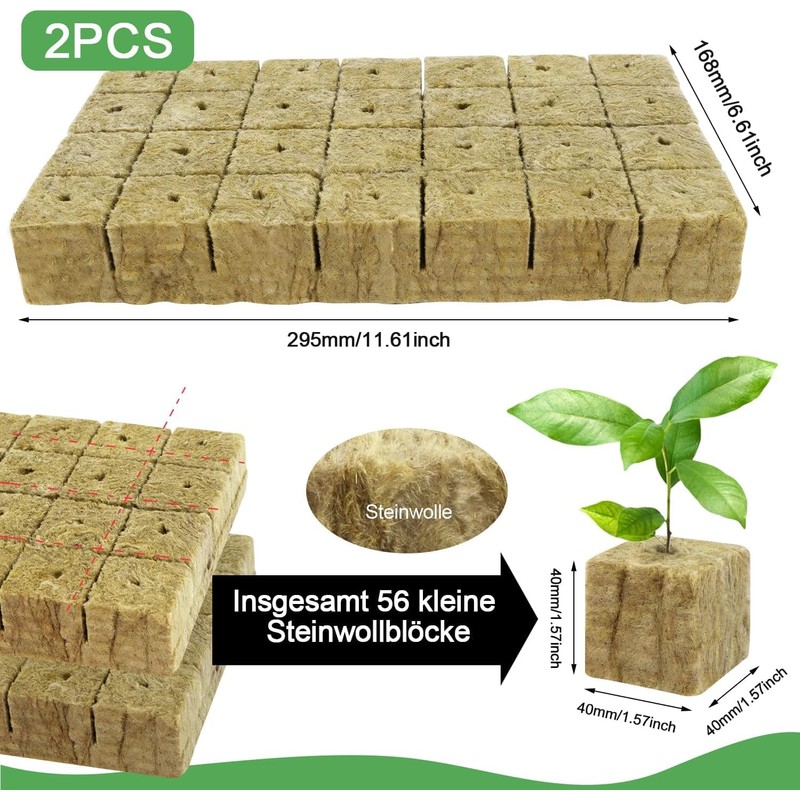 Nuyoah Rock Wool Cultivation Cubes Hydroponics Rockwool Cube Rockwool Cube