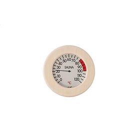 Thermometer in wooden frame about 155 mm