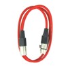 Paccs Microphone Cable 1 m Red XLR Male to XLR