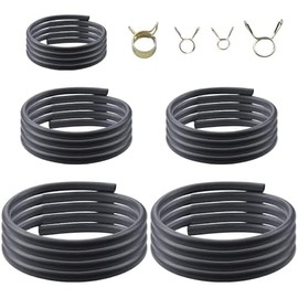3 Feet 1/8" 3/16" 0.22" 1/4" 5/16" ID Fuel Line Gas Tube Hose Compatible with Kawasaki EZGO Snowmobile Lawn Mowers Tractors Bike Scooter ATV Golf Cart Motorcycle w 40PCS Clips
