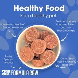Formula Raw Freeze-Dried Raw Dog Food – Lamb – High Protein, Grain-Free, No Fillers or Additives, Meal Mixer or Topper, Supports Healthy Digestion, Joints, and Coat – 1.55 lb
