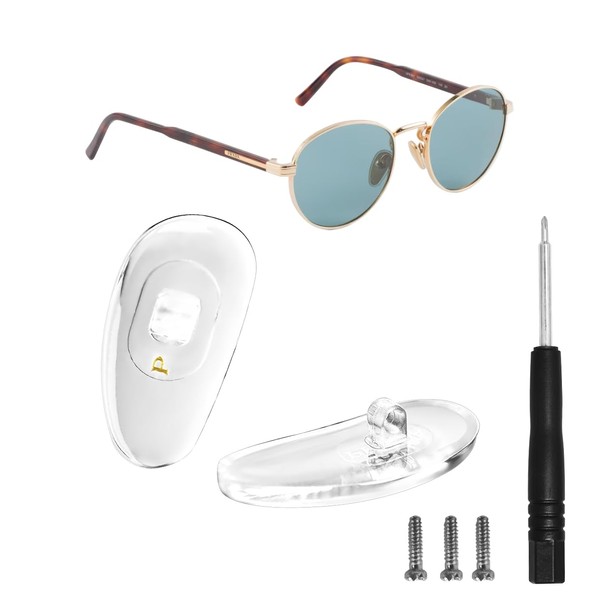 HiCycle2 Replacement Screw-in Nose Pads for Eyeglasses/Sunglasses.14.5mm.with Screw and Screwdriver