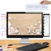 Magnetic Whiteboard Monitor Memo Board for Desktop,Double-Sided Usable Weekly Meal