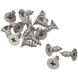 0.2 x 0.5 inch (5 x 12 mm) Flat Head Tapping Screws (Stainless Steel/16 pieces) EA949AL-234