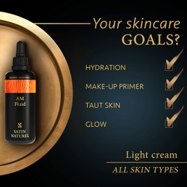 2-in-1 Organic Day Cream + Primer Makeup 50ml - Face Moisturiser for a Glowy Hydrated Skin Care before applying Makeup - Fill in Fine lines & Pores - Morning Face Care - Clean Beauty - Made in Germany