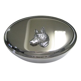 Kiola Designs Wolf Head Oval Trinket Jewelry Box