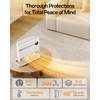 Wall Heater, Space Heater for Bedroom, 1500W PTC Fast Heating