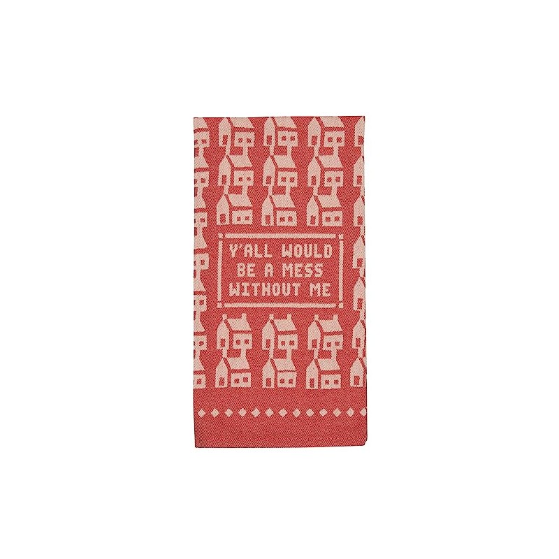 Blue Q Funny Woven Jacquard Dish Towel ~ Y'all Would