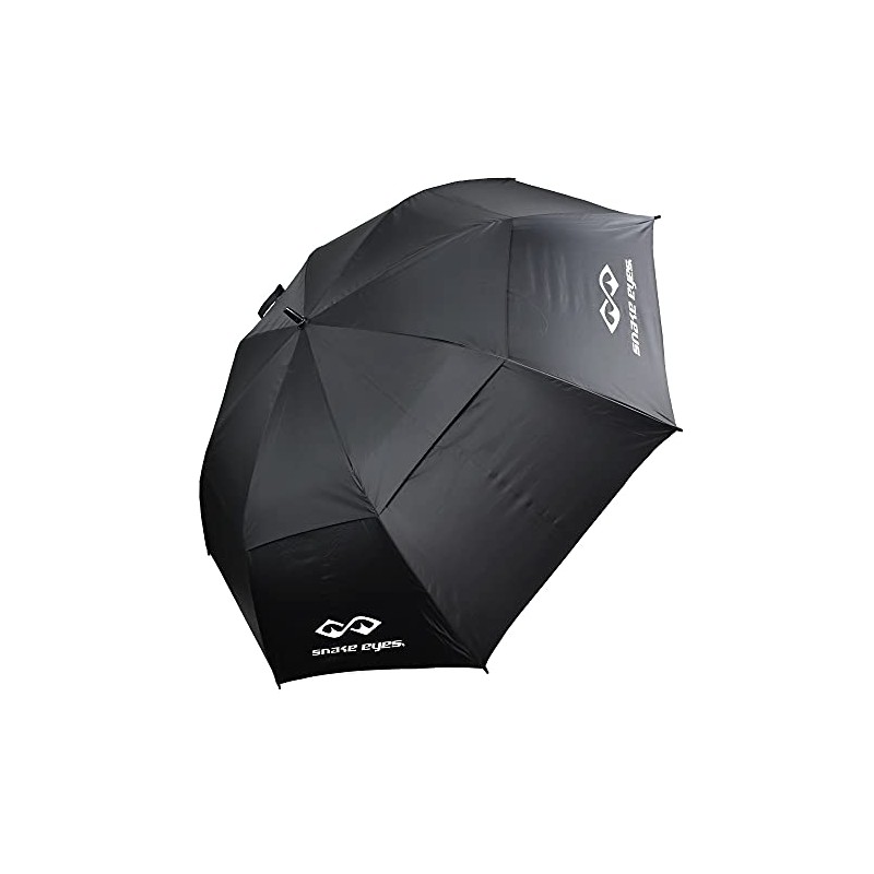 Snake Eyes Golf 68" Double Canopy Umbrella Black