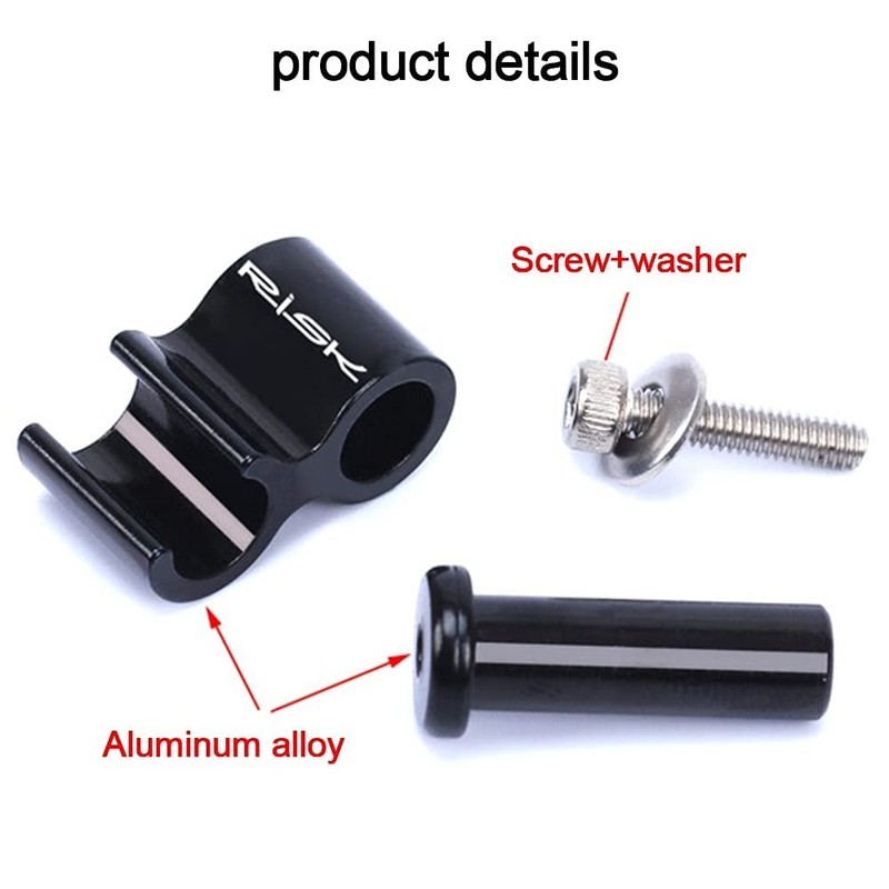 MiOYOOW 6Pcs Bicycle Cable Guide, Brake Cable Housing Holder Aluminum