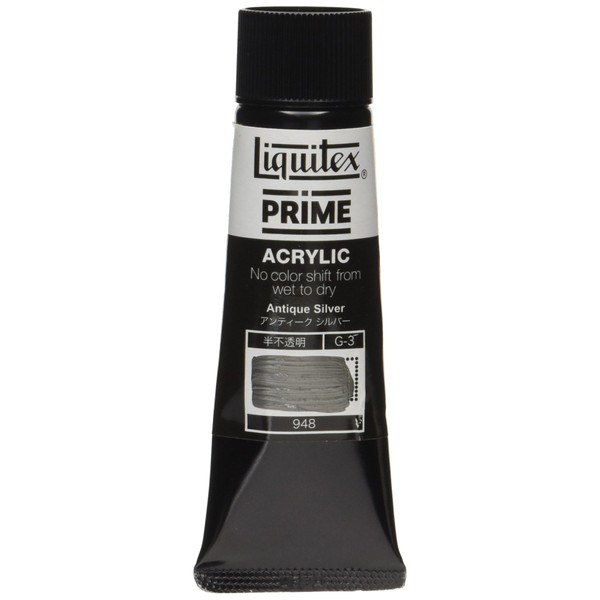 Liquitex Acrylic Paint, Prime, Antique Silver, 948, 1.1 fl oz