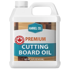 Cutting Board Oil 16 fl oz – 100% Food-Grade Mineral Oil for Protecting and Restoring Wooden Cutting Boards, and Utensils by AMRIEL CO.