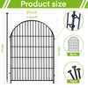 ADAVIN Garden Fence Animal Barrier with Gate 32 in(H)×17.5 Ft(L)
