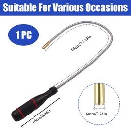 60 cm Flexible Magnetic Pick Up with Strong Magnet, Flexible Magnetic Rod Grabber, Flexible Magnetic Pick Up Magnetic Rod Grabber, for Precise Picking of Metal Parts, Tool for Car Repair and Crafts