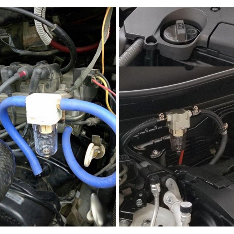 Universal Oil Separator Catch Reservoir Tank Filter Car Modification Accessories