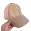 Ipetboom Breathable Sun Hat with High Ponytail Lightweight Quick Dry
