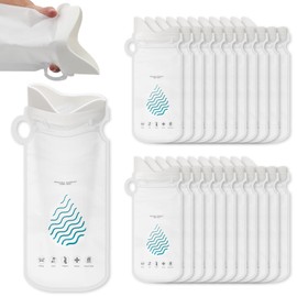 Coolrunner Disposable Urine Bags, 24 Pack Camping Pee Bags for Men Women, Disposable Urinals Vomit Bags for Travel Urinal Toilet Traffic Jam Emergency Portable Toilet Bee Bag for Kids, Patient