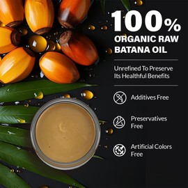 Dr. Healdy Batana Oil for Hair Growth - 100% Raw & Unrefined, Batana Oil Paste from Honduras for Fight Hair Loss, Reduce Split Ends & Nourish Scalp, for Men & Women - All Hair Types (4.06 Fl Oz)