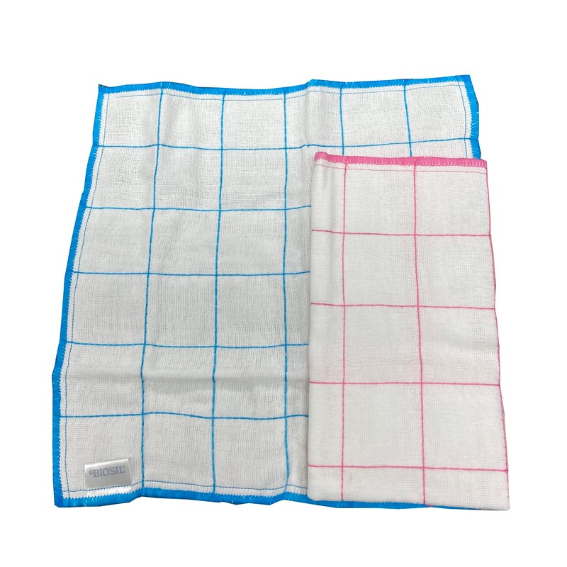 KJ643 Biosil Cotton Dish Towels, No Odors, Antibacterial, Odor Resistant,