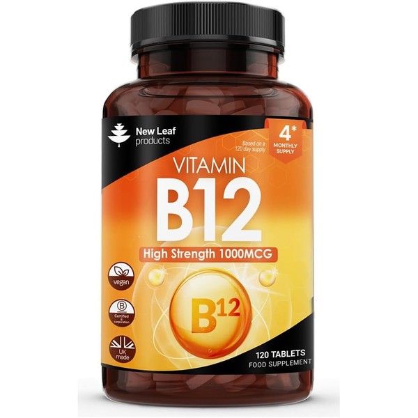 Vitamin B12 High Strength Tablets - 1000mcg Vegan B12 Vitamin