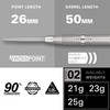 Target Darts Crux 02 25G 90% Tungsten Swiss Point Steel
