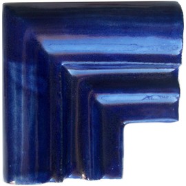 Fine Crafts Imports 5 pcs Cobalt Blue Chair Rail Corner Molding