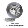 Nantucket Sinks 3 inch Utility Commercial Sink Grid Drain 4.5