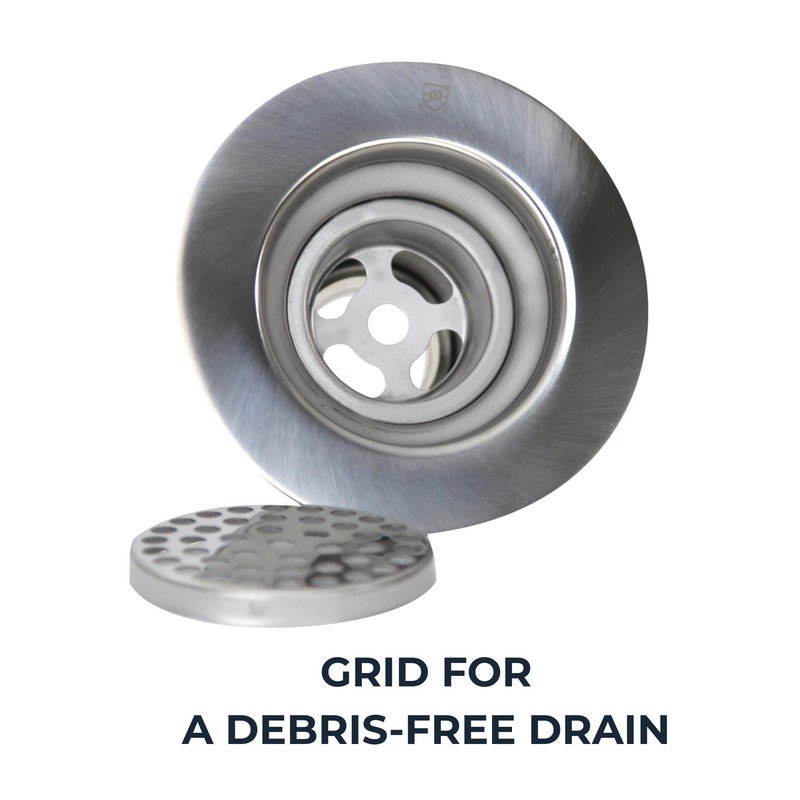 Nantucket Sinks 3 inch Utility Commercial Sink Grid Drain 4.5