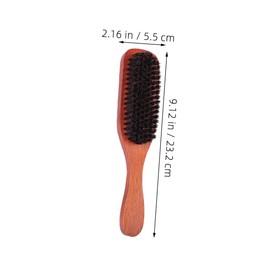 Vaguelly Wooden Comb Set Soft Bristle Brush for Gentle Hairdressing Tool Barber Accessory Scalp for Home Use