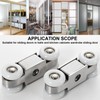 Li-TianFeng 2pcs 4-Wheel Stainless Stee Hanging Wheel Suitable fo Sliding
