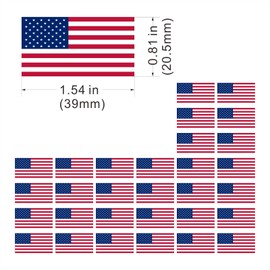Womaha 30 Sheets USA Flag Temporary Tattoos World Cup European Cup Football Face Tattoo Stickers