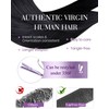 LaaVoo Real Hair Bondings Black 60 cm Bonding Extensions Black