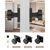 Haidms Matte Black Dummy Door Knob, Heavy Duty Half No-Turning