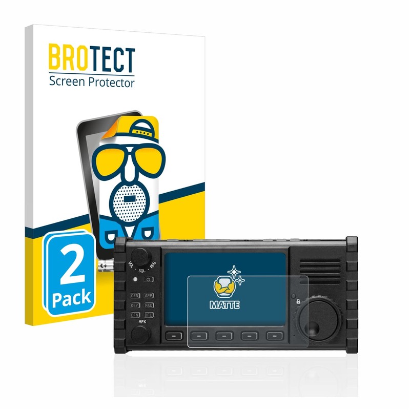 brotect Screen Protector Anti-Glare compatible with Xiegu X6100 HF-Transceiver (2