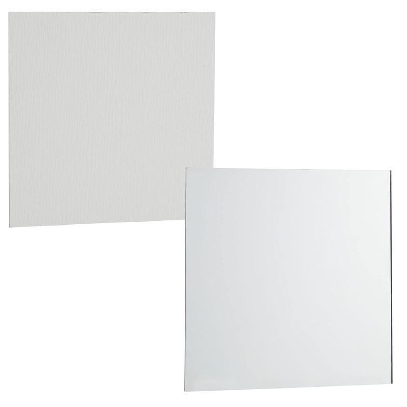 Bright Creations Square Mirror Tiles - 4 in, Silver, Pack