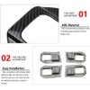 Carbon Fiber Interior Door Handle Bowl Cover Trim for 2014-2018