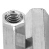 Pack of 10 M8 Long Rod Nuts Hex Coupling Nut