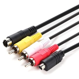 J-ZMQER 5ft AV A/V Audio Video TV Cable Cord Lead Compatible with Sony Handycam DCR-DVD405/e DCR-SR45/e