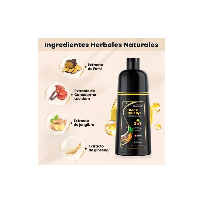 2pzs Hair Dye Shampoo Tinte Para Cubre Canas Mujer Y