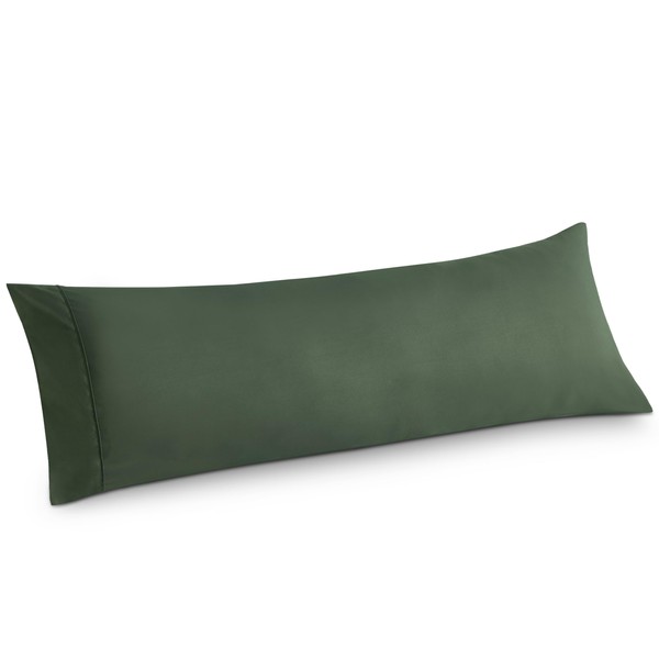 Bedsure Body Pillow Case Cover - Olive Green Polyester Microfiber