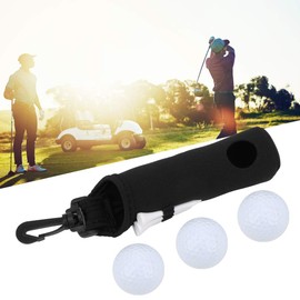 Vitdipy Golf Ball Bag, Portable Mini Golf Ball Storage Bag for 3 Balls for Golf Accessories
