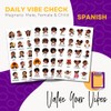 Value Your Vibes Daily Vibe Check Magnet [Spanish] - Black