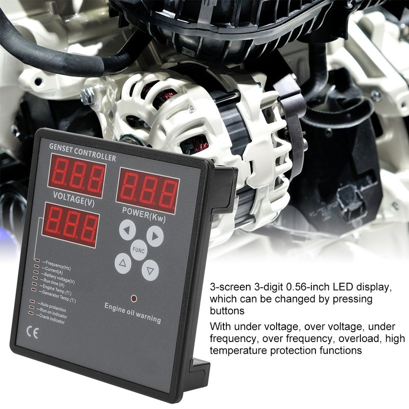 Genset Controller 0.56in LED Display PC Panel for Diesel Generator