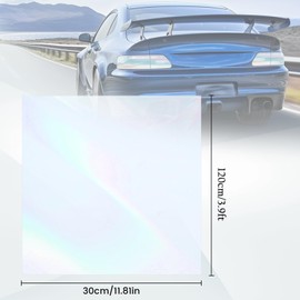 YiGia Tail Light Tint 12" X 3.9ft Self Adhesive Taillight Tint for Car Fog Light Rear Lamp Tail Light Car Sticker UV Protection Film Colorful