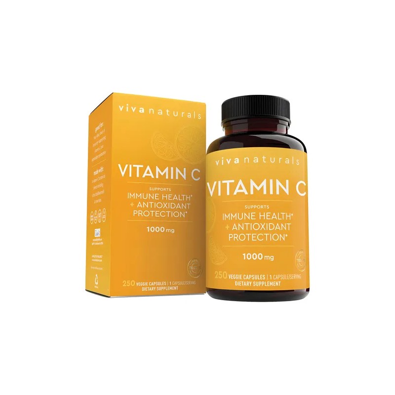 Viva Naturals Vitamina 1000mg 250 Cápsulas